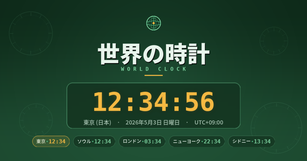 世界の時計